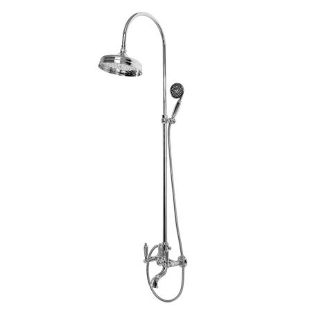 Душевая стойка со смесителем для ванны, верхнего и ручного душа CEZARES FIRST-CVD, артикул FIRST-CVD-02-M