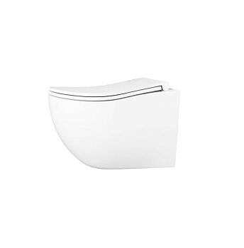 Унитаз подвесной безободковый (торнадо) DQ München 520*360*360мм, сиденье микролифт, белый (DT1566516)