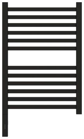 Полотенцесушитель электрический "МОДУС 3.0" 600х400 / МЭМ левый (Матовый чёрный)