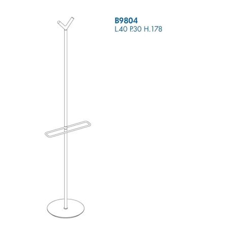 Напольная стойка Colombo Design Planets B9804.000 Хром, артикул B9804.000