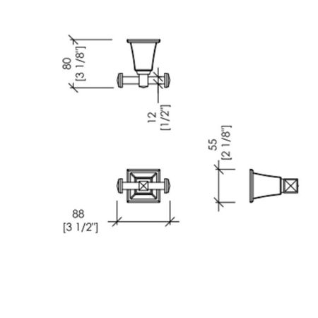 Devon Time Крючок двойной, хром, артикул TM322CR