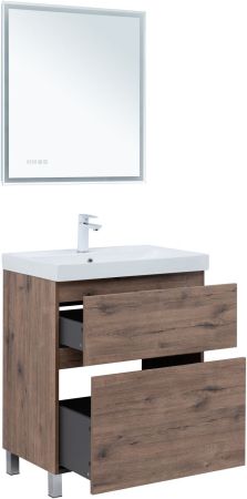 Тумба под раковину Aquanet Алвита New 70 напольная, дуб веллингтон табак, артикул 00344128