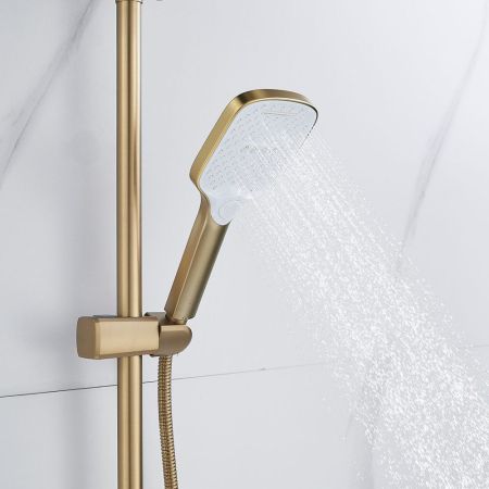 Душевая система Shevanik S4136G, золотой сатин, артикул S4136G