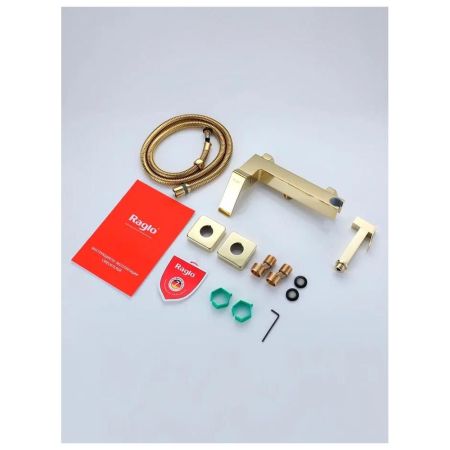 Гигиенический душ со смесителем Raglo R01.51.23, золото