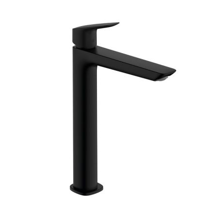 Смеситель для раковины, Hansgrohe, Logis, тип открывания воды-однорычажный, тип регулирования воды-керамический картридж, монтаж-на раковину/столешницу. отверстия для монтажа-1, высота, мм-299, вынос излива, мм-172, донный клапан-есть, тип подводки-гибкая, артикул 71257670