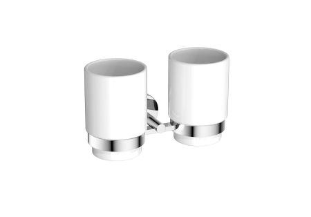 Стакан с держателем двойной AQUATEK AQ4617CR БЕТТА, артикул AQ4617CR
