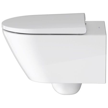 Унитаз, Duravit, D-Neo, без смывного края, тип установки-подвесной, ширина, мм-370, глубина, мм-540, высота, мм-400, форма чаши-овальная, материал-керамика, сиденье-необходимо заказать, вид грязеотталкивающего покрытия-WonderGliss, крепления в комплекте, , артикул 25770900001