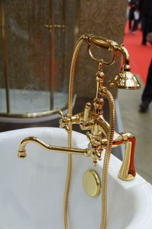 Смеситель на борт ванны с ручным душем CEZARES NOSTALGIA-PBV, артикул NOSTALGIA-PBV-03/24-Bi