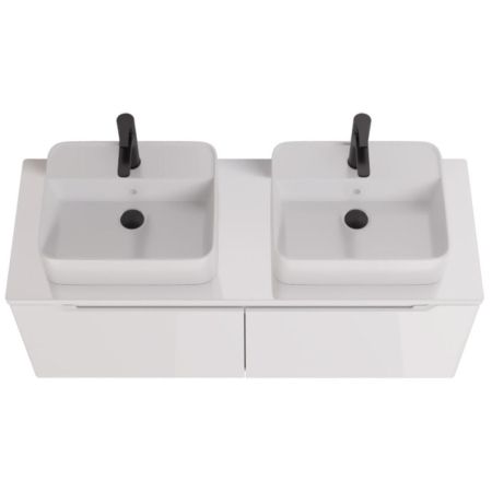 Тумба под раковину подвесная Dreja W 125 см, белый, артикул 99.9400