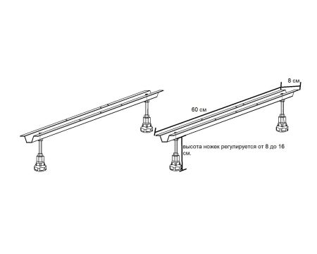Опорная конструкция для прямоугольных ванн (универсальная) НОВИНКА, артикул KAR-0000047