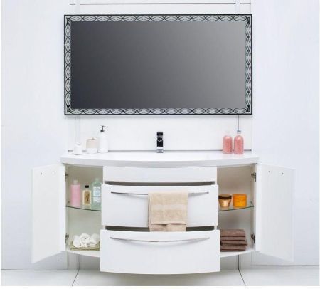 Тумба под раковину De Aqua Лонг 140 белый, артикул 00186446