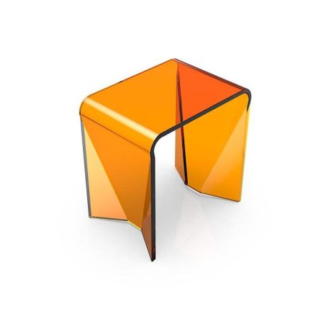 Табурет, KNIEF, ширина, мм-432, глубина, мм-300, высота, мм-442, тип установки-отдельностоящий, материал-Solid surface, цвет-Orange Crystal, артикул 70301060