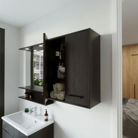 Шкаф навесной Бриклаер ЧИЛИ 62 см, венге, артикул 4627125415135