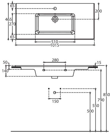 Раковина Allen Brau Fantasy 102 4.11027.20 белый глянец, артикул 4.11027.20