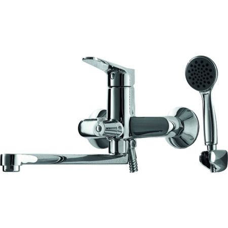 Смеситель для ванны Bravat Eco F6111147C-LB универсальный Хром, артикул F6111147C-LB