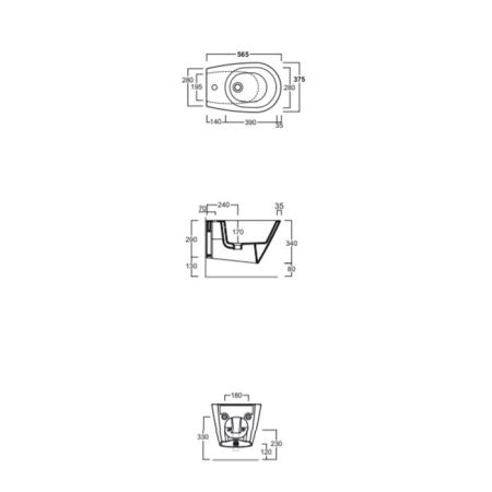 SIMAS Комплект крепежей для подвесного унитаза/биде, артикул F85