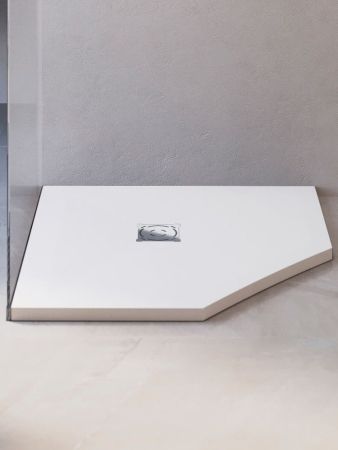 Душевой поддон трапеция RGW ST/T-W Белый (800x800), артикул 16155088-01