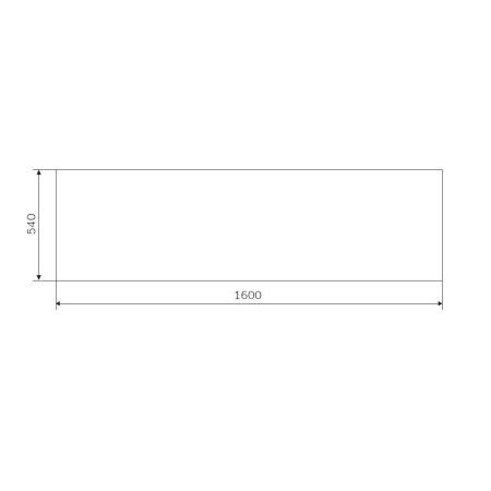 W93A-160-070W-P Gem, панель фронтальная 160x70