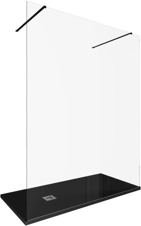 Душевая перегородка Allen Brau Infinity 2 160 3.21057.BBA черный браш, артикул 3.21057.BBA
