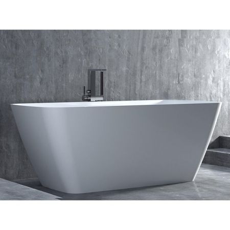 Salini AGATHA Ванна отдельностоящая 1800х800х660мм, донный клапан "Up&Down", сифон,  слив-перелив, мат-л: S-Stone, матовый, белый. 
Фурнитура: белая., артикул 100221M
