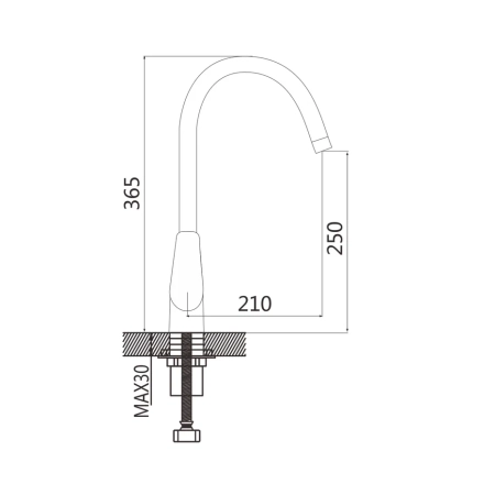 Смеситель для кухни Shevanik S5053F, белый, артикул S5053F