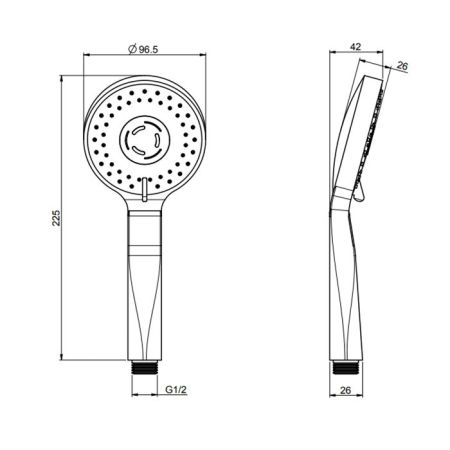 Fima Carlo Frattini Doccette Ручной душ, цвет: золото, артикул F2298OR