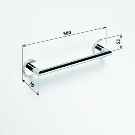 Полотенцедержатель OMEGA 505*55*65мм, артикул 104204022
