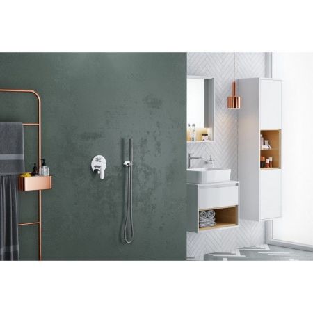 Шкаф-пенал EXCELLENT Tuto 40 см (белый/дуб), артикул MLEX.0201.400.WHBL