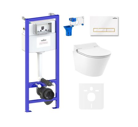 Комплект для подвесного унитаза 7 в 1 Lavinia Boho Relfix Smart V-Clean 87561197, артикул 87561197