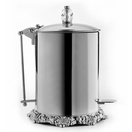 3SC Bally Ведро с крышкой, педалью, soft close, ручка Swarovski,цвет: хром, артикул FSS65P/05SL