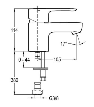 Комплект смесителей Jacob Delafon July 3 в 1 Хром