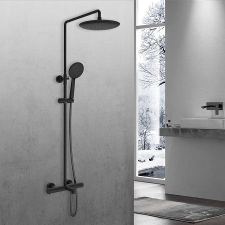 Душевая стойка Desire VSFS-1D1TMB термостатическая, черный, артикул VSFS-1D1TMB