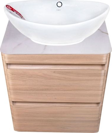 Тумба подвесная "Атлантика 60", Люкс ясень перламутр, PLUS