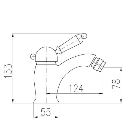 Смеситель для биде Rav Slezak LABE L545.5SM, бронза, артикул L545.5SM