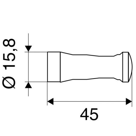 EMCO Rondo2 Крючок, 45мм, цвет хром