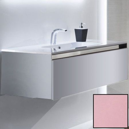 Тумба с раковиной SanVit Кубэ-1 60 kkube1060 в цвете Ral подвесная Розовый глянец, артикул kkube1060