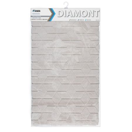 Коврик для ванной комнаты FIXSEN DIAMONT FX-9050A, бежевый, артикул FX-9050A
