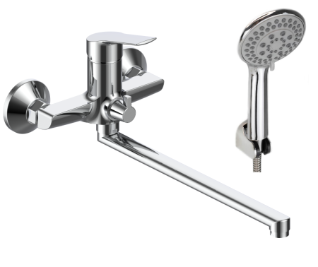 Смеситель Rock для ванны., с изл. 325 мм, с акс., артикул: RK31