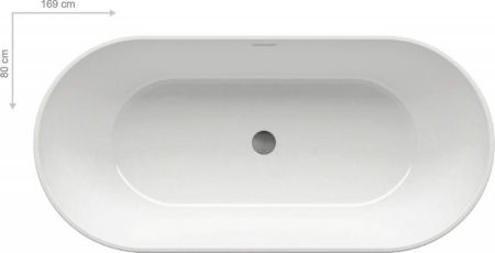Акриловая ванна Ravak Freedom 169x80 Белая