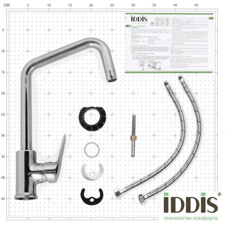Смеситель для кухни Iddis Torr TORSBL0i05 Хром, артикул TORSBL0i05