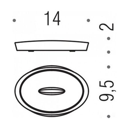 Colombo Plus Мыльница металлическая, настольная, цвет: PVD vintage, артикул W4940.VL