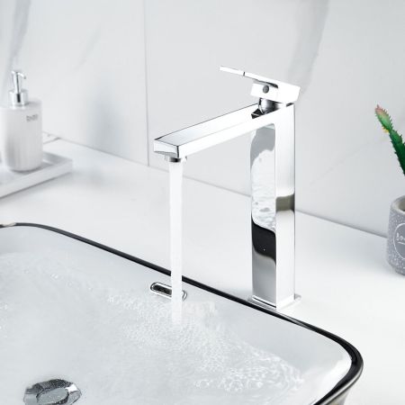 Смеситель для раковины высокий  Raffine F1196, хром