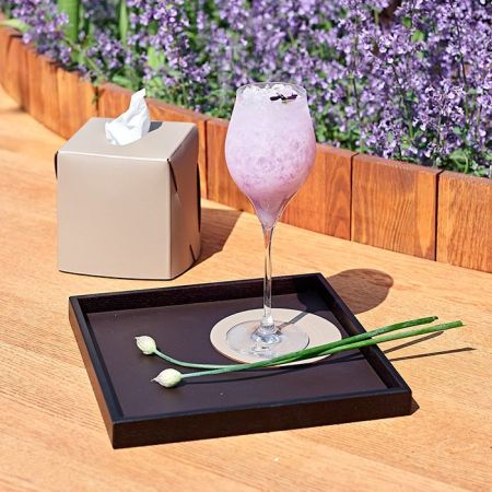 ADJ Поднос Mondo, 25x25xH3 см., цвет: шоколад/капучино, артикул 0062.06/04