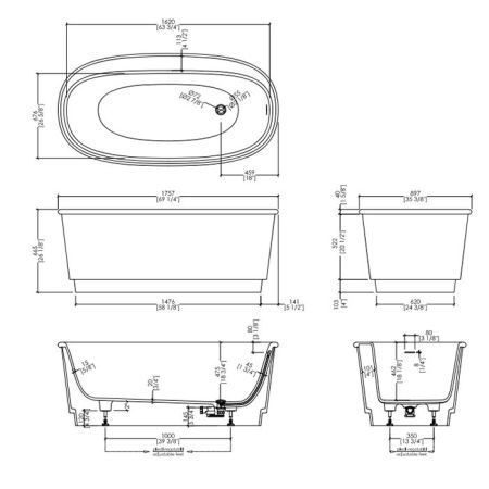 Devon Holiday Цоколь рельефный из мрамора CALACATTA ORO, артикул HDPL/M/CAL