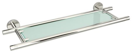 Полка, Сунержа, КАНЬОН, ширина, мм-500, глубина, мм-173, высота, мм-50, тип установки-настенный, материал-нержавеющая сталь/стекло, крепления в комплекте, цвет-сталь, артикул 00-3003-0500