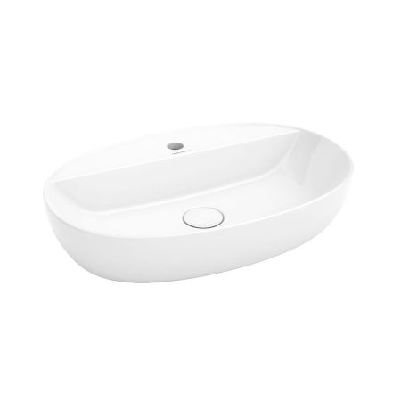 Раковина PLAZA накладная 60, белая глянцевая, артикул PLR.wb.60.1