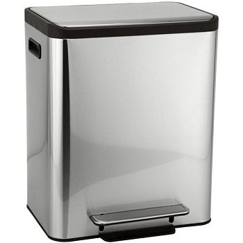 HOTEL Ведро 15L + 15L, матовый хром, softclose