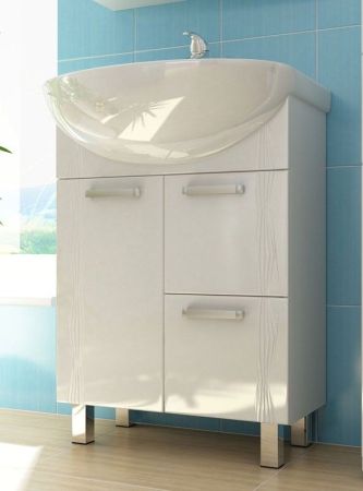 Тумба под раковину Vigo Atlantic 60 2 ящика без корзины для белья, артикул Atlantic-2-600(Уют)