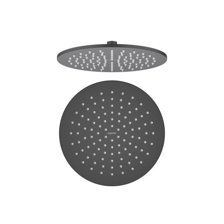 Круглый верхний душ  250*7 мм AQUATEK, матовый черный AQ2077MB, артикул AQ2077MB