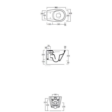 SIMAS Комплект крепежей для подвесного унитаза/биде, артикул F85